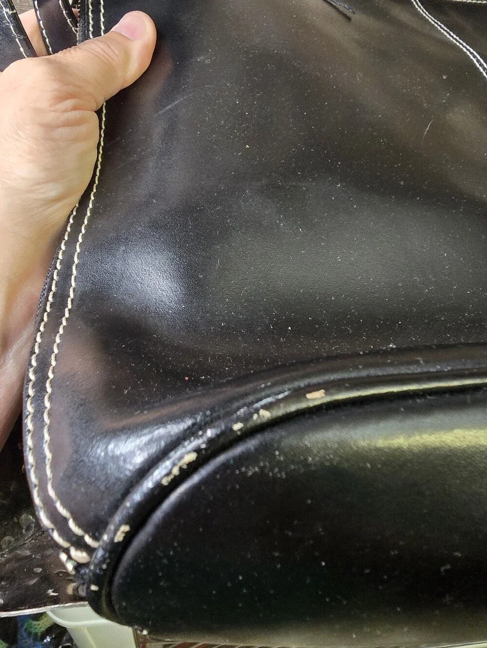 Wilsons Leather Black Leather Laptop Tote Business Briefcase Work Bag